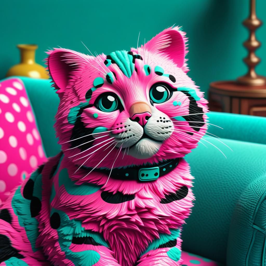 Bagpuss in Pop Art Style