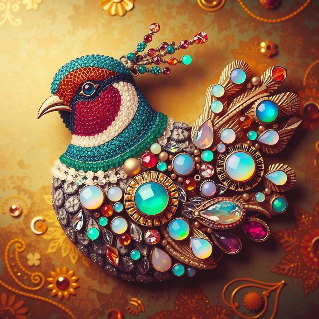 Broche de faisán de Harry Winston.