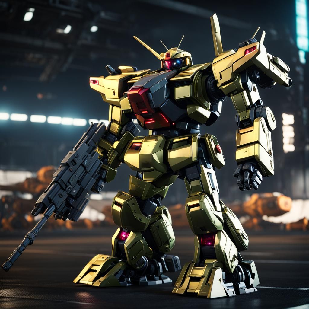 Futuristic Mecha Design Rendered in Cinema 4D