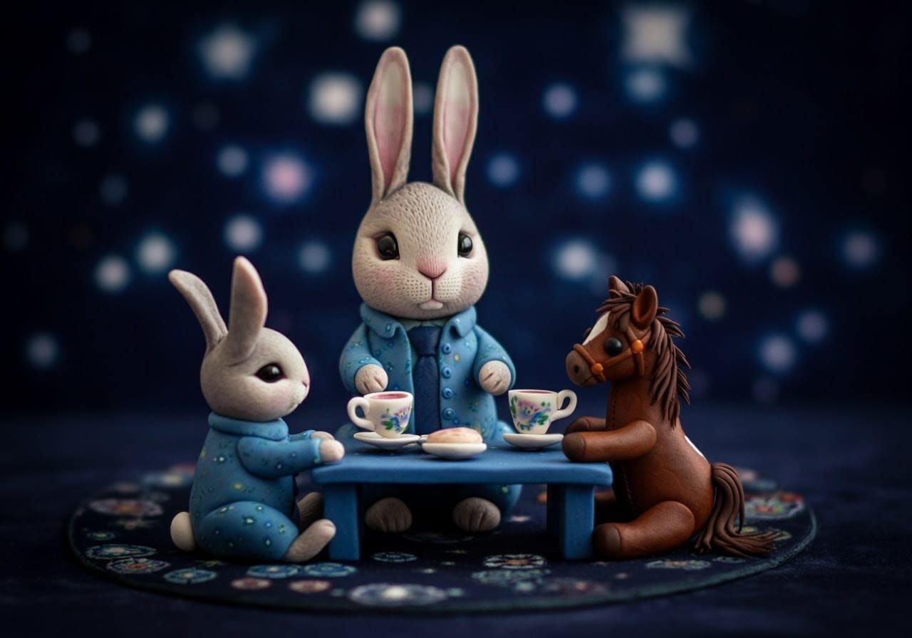 Hybrid Bunnymen and Teddyhorses Slightly Alien Feel Starburst Bloomburst