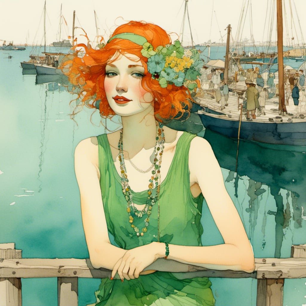 A Windy Day at the Shore