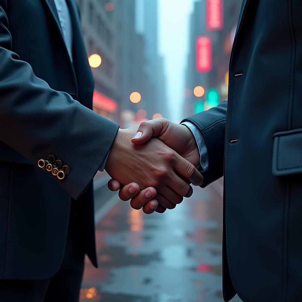 Business Partnership with Exotic Leather Shoes in City