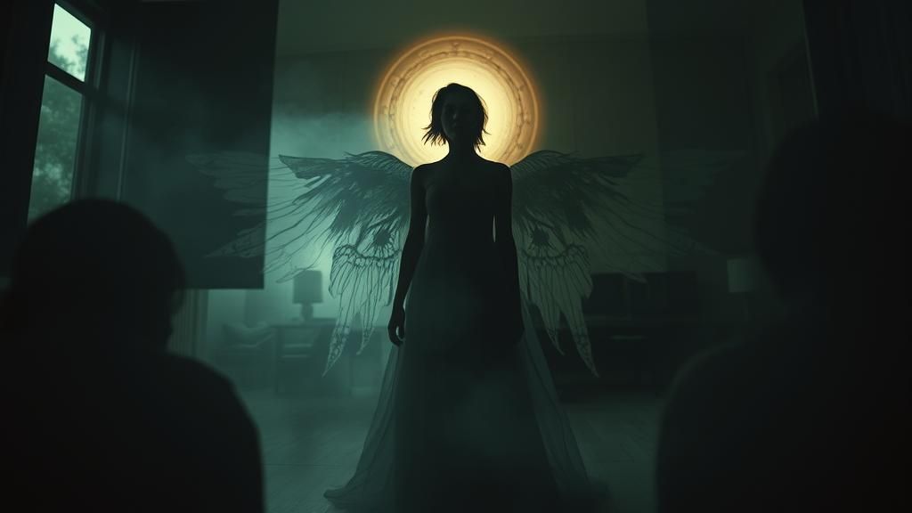 Ethereal Sleepwalking Figure in Surrealist Style