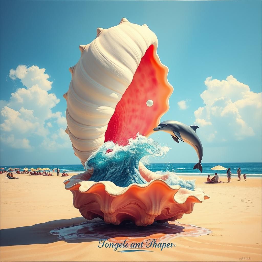 Whimsical Shell Portal to an Underwater Fantasy World