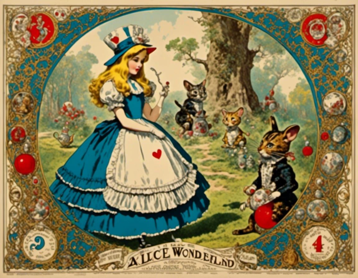 Vintage Alice in Wonderland Movie Poster