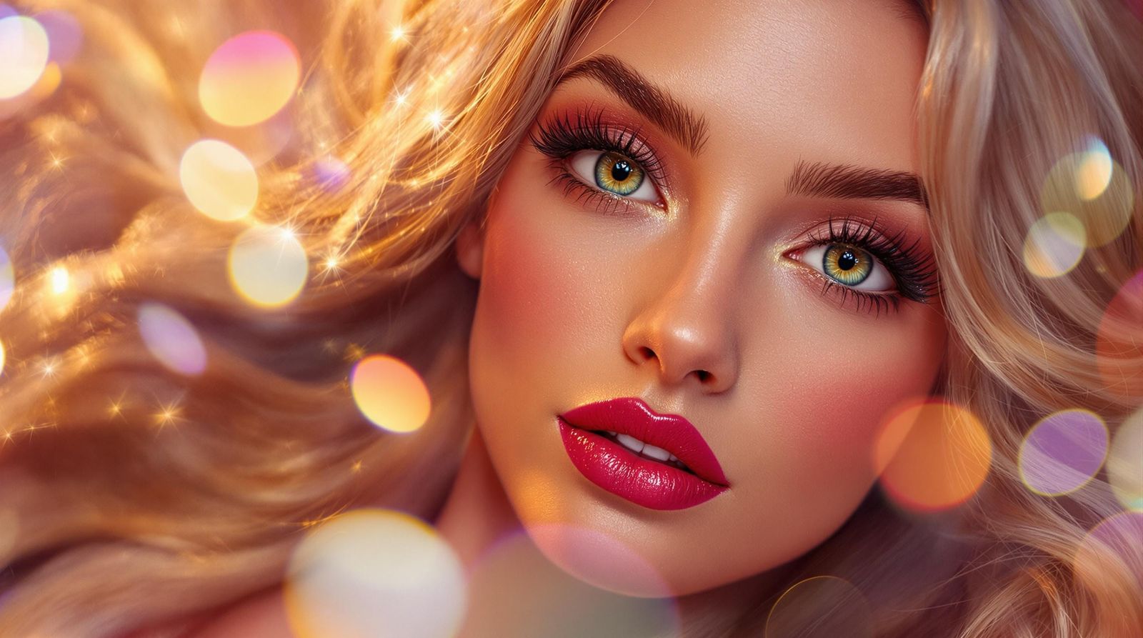 Glamorous CGI Cartoon Goddess in Vibrant Color