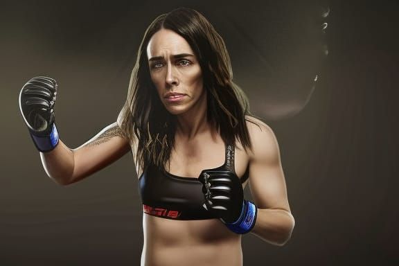 MMA Fighter in Dystopian Cage Photorealism