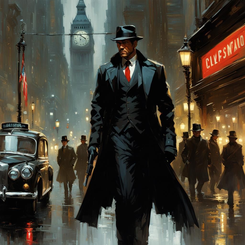 London Agent Character Concept Art