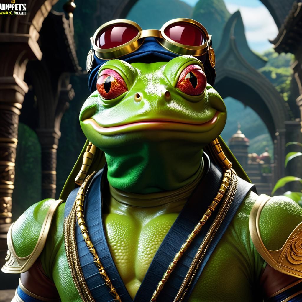 Kermit the Frog as Baraka from Mortal Kombat