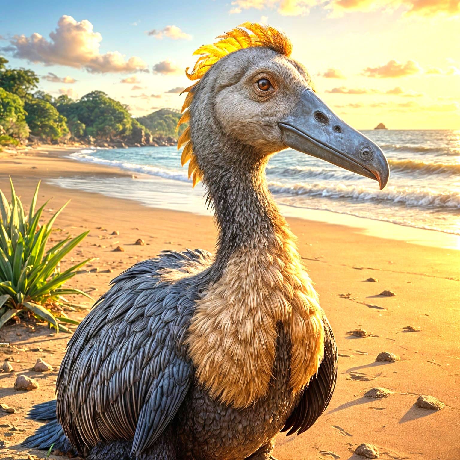 Extinct Dodo Bird Illustration