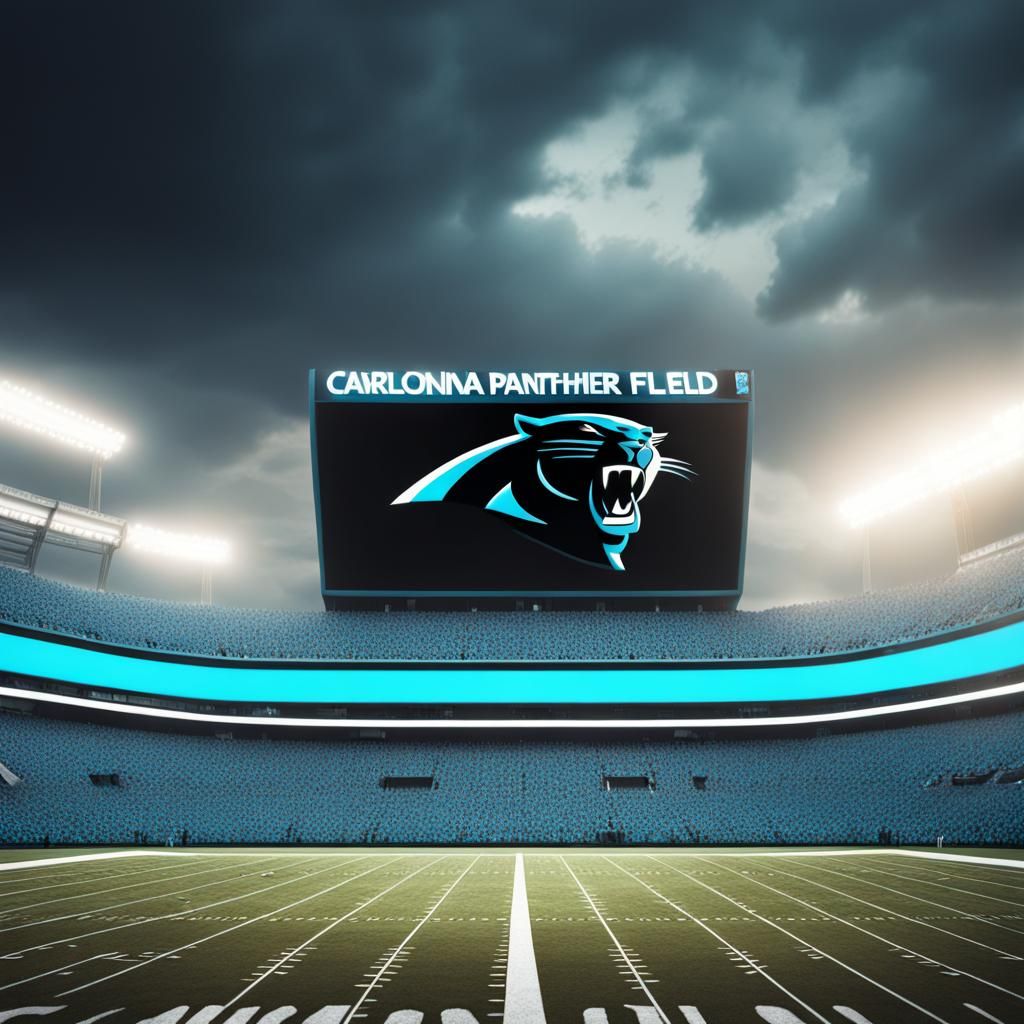 Carolina Panthers Football Field: Digital Matte Painting