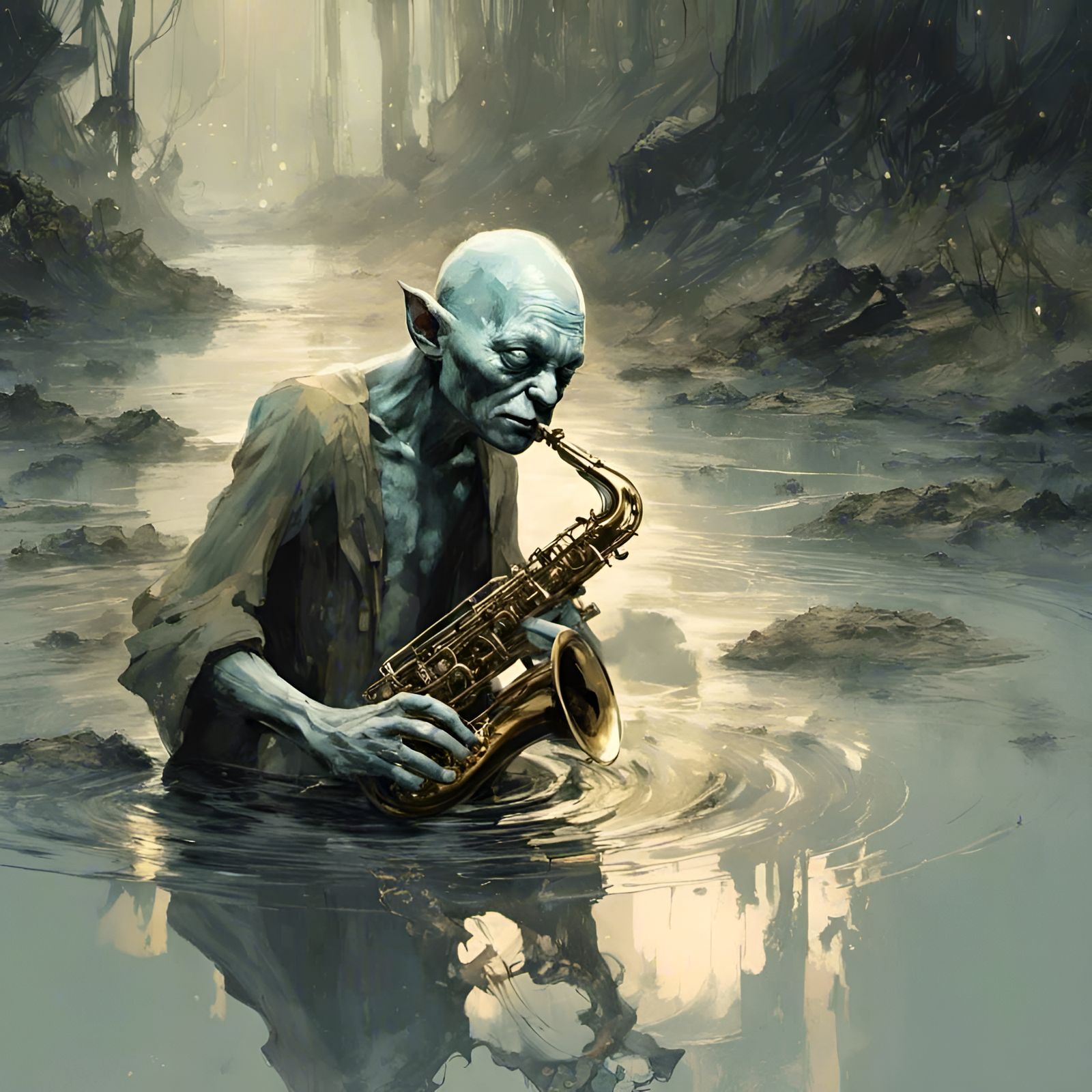 Gollum Playing the “My Precious” Blues (III)