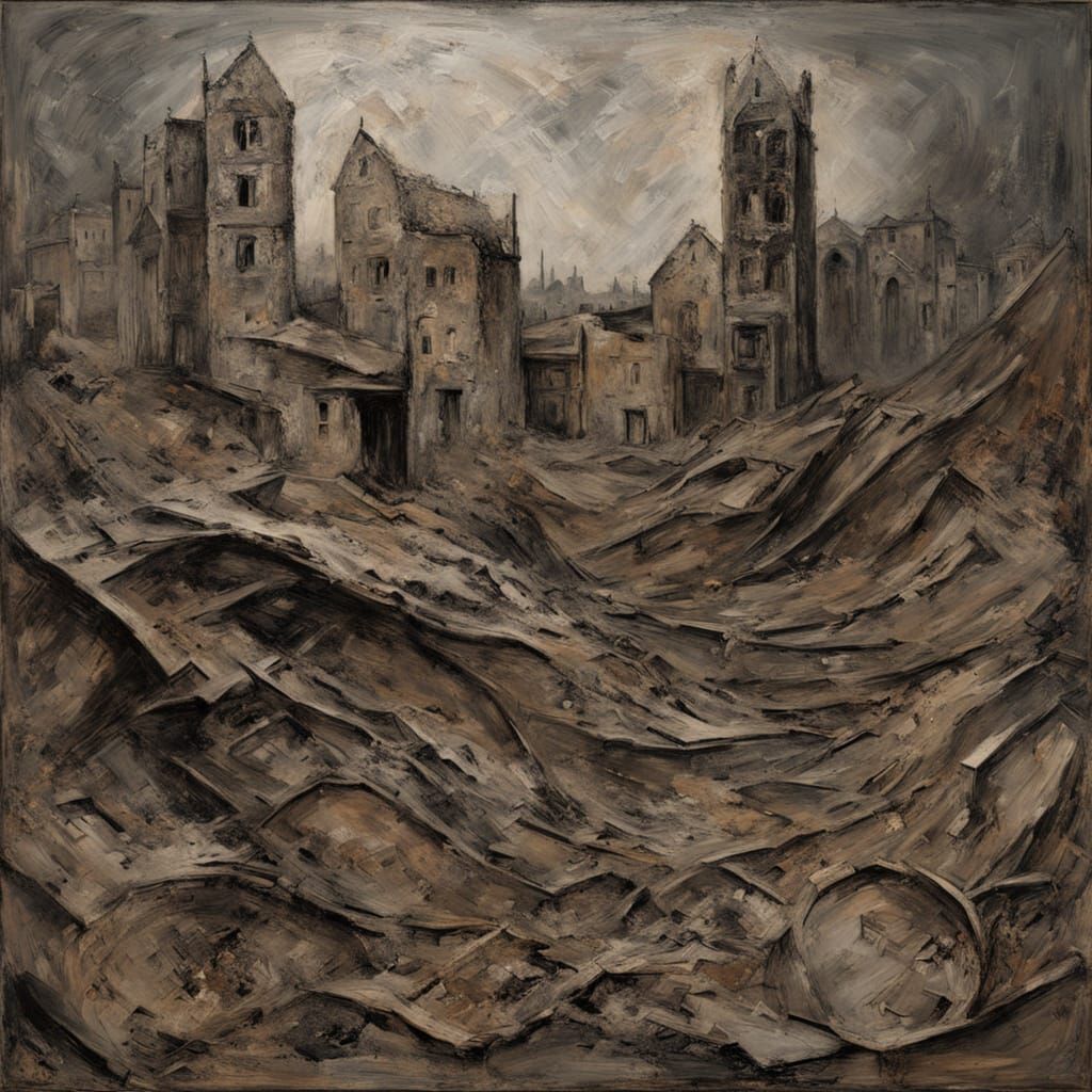 Monumental Landscape Art Inspired by Anselm Kiefer