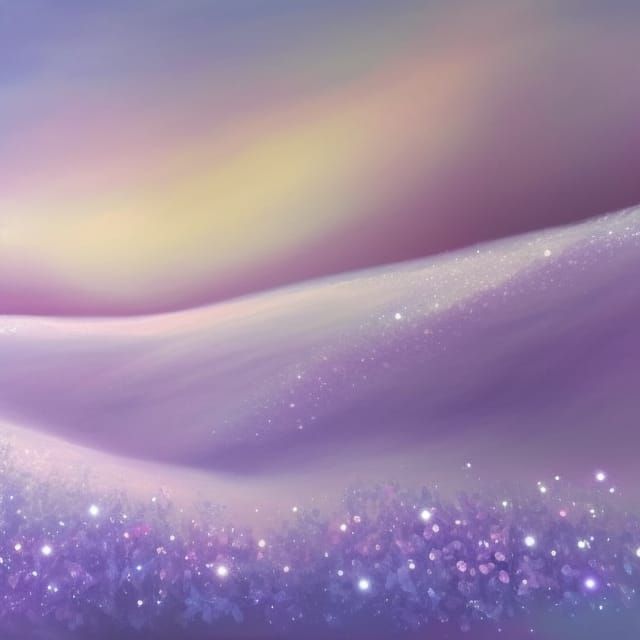 Crystalline Snow Landscape as Detailed Oil Painting