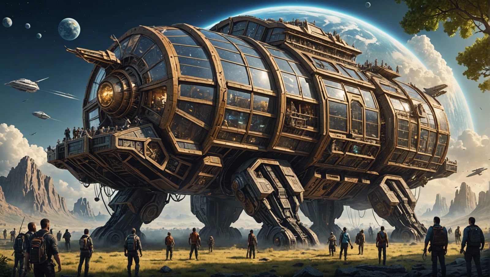 Futuristic Noah's Ark Escapes Apocalypse