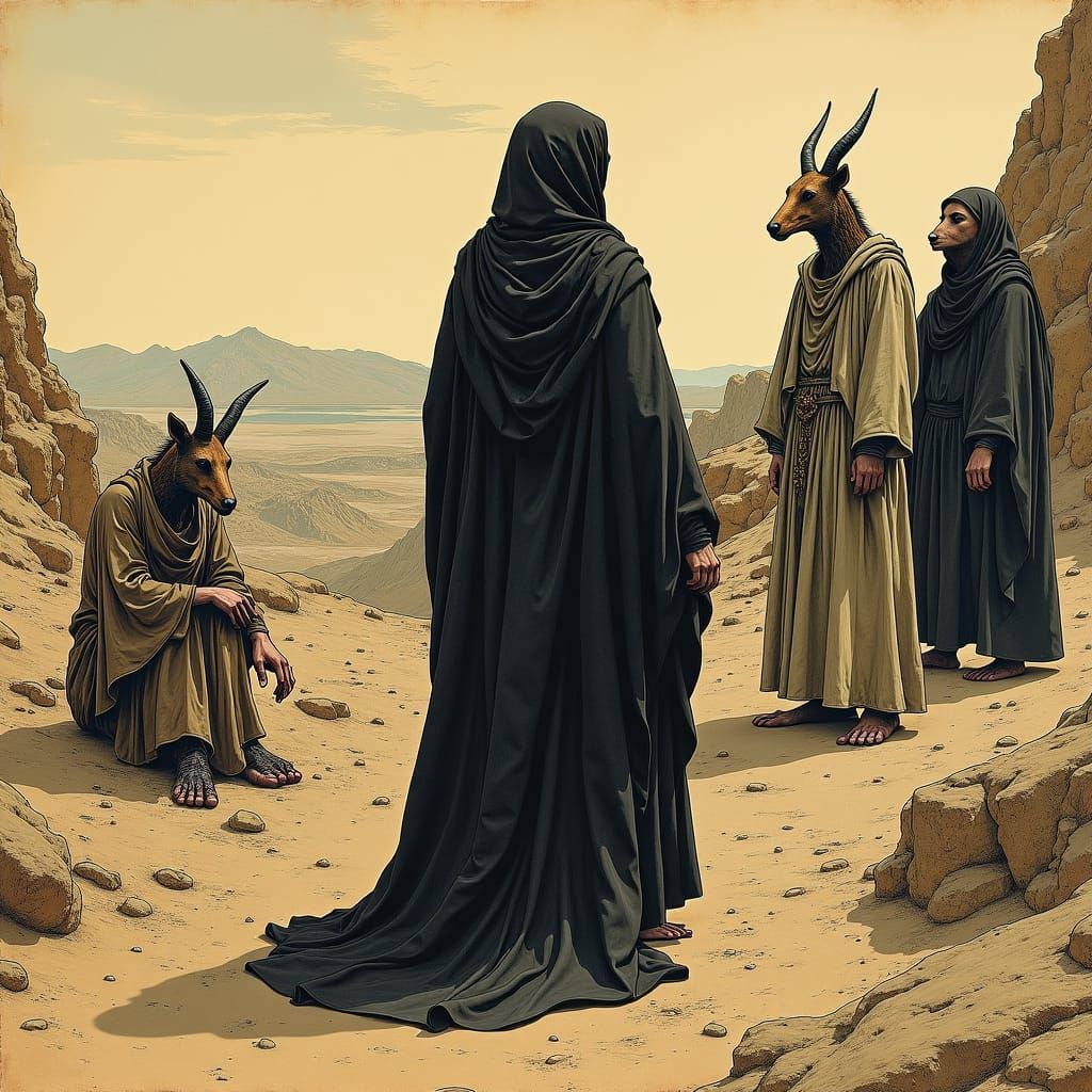 Mary Magdalene in a Renaissance Desert Scene