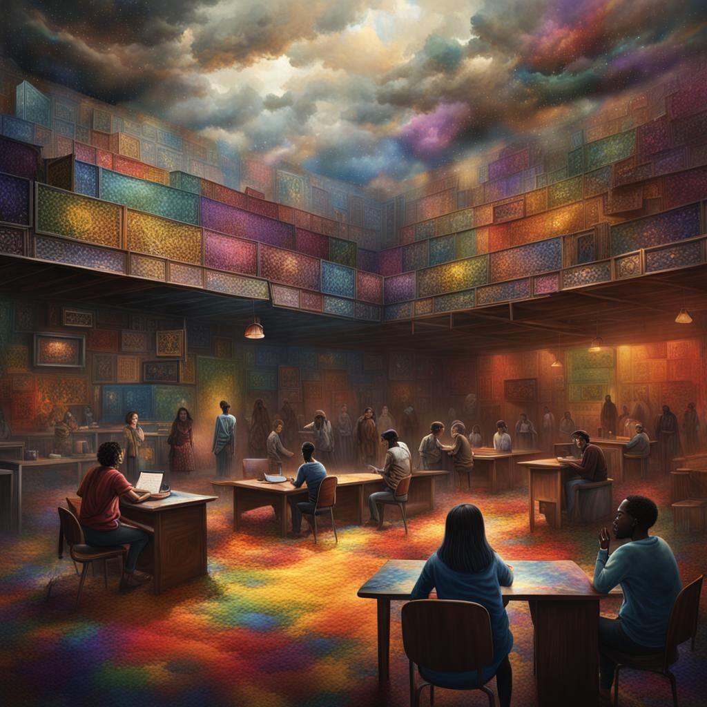 Fantastical Safe Space: Detailed Matte Painting