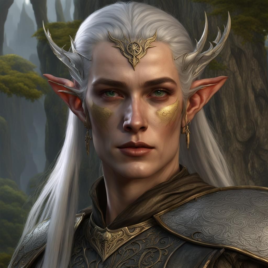 Ayleid Wild Elf Portrait in Fantasy Concept Art Style