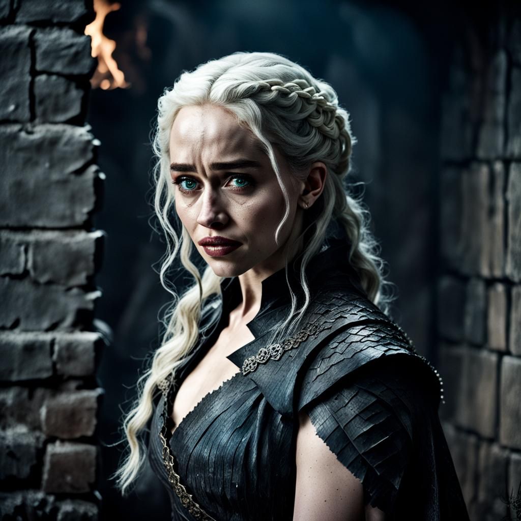 Fierce Wall Portrait with Bokeh