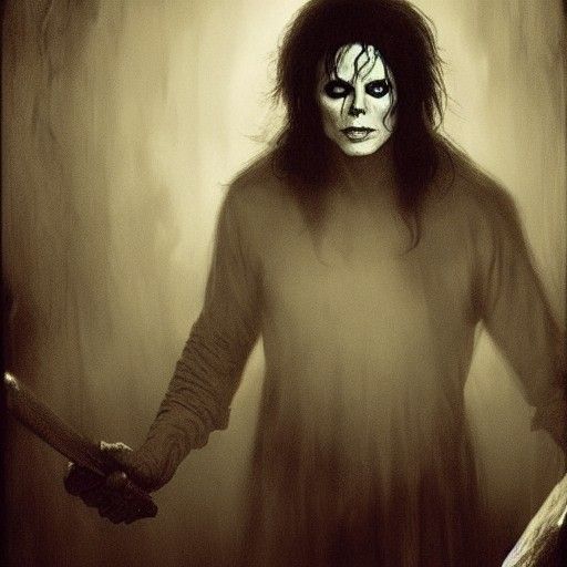Michael Myers as Michael Jackson in Horror Style