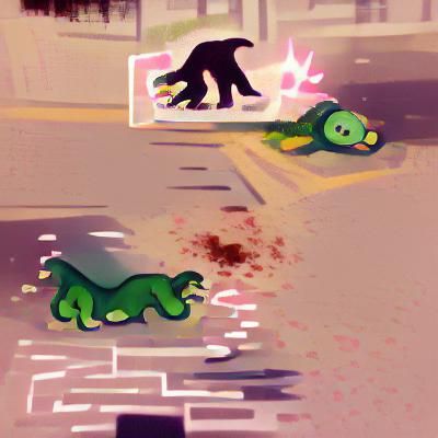Fatal Cryptid Accident Scene