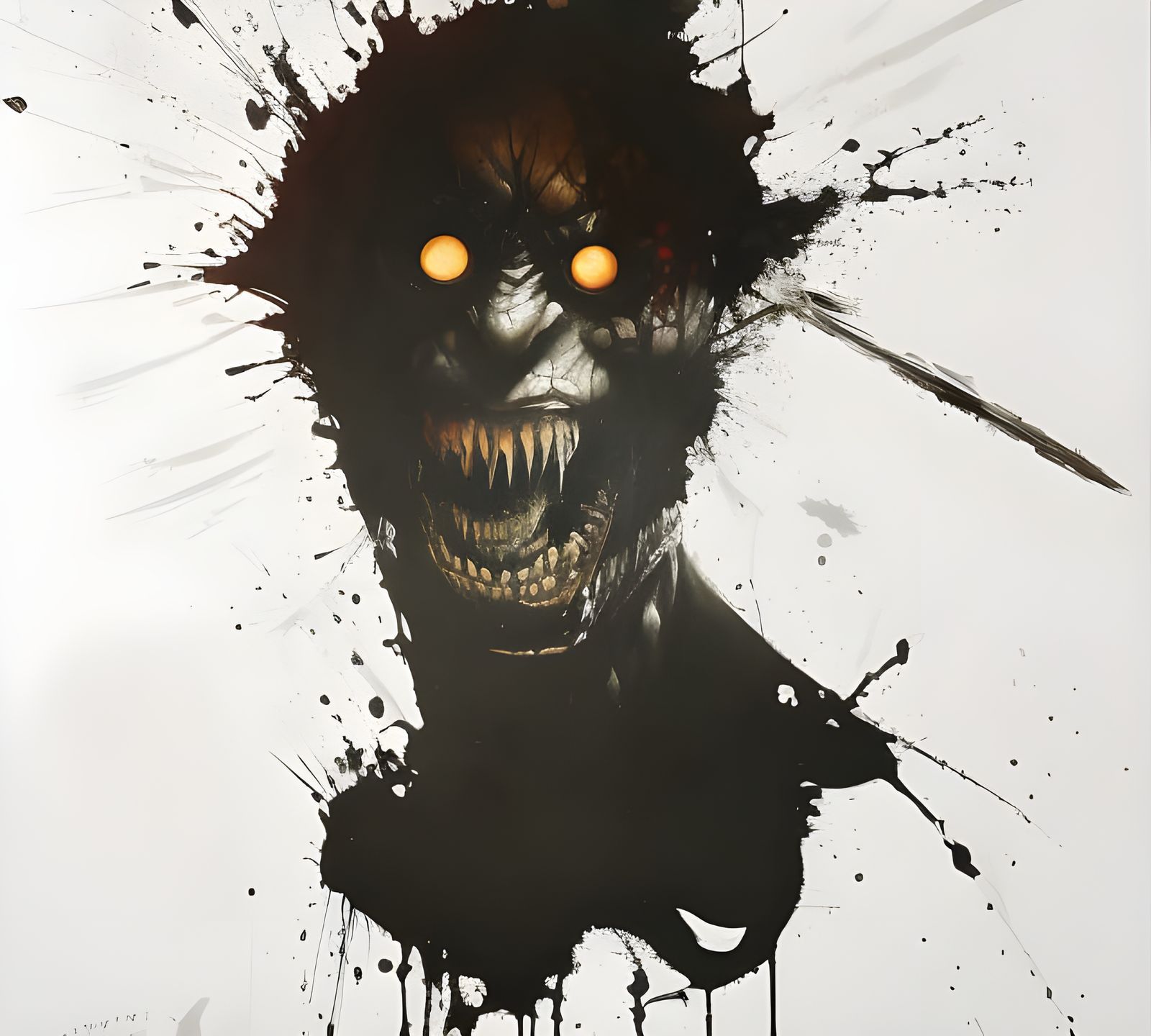 Terrifying David by Michelangelo with Sinister Smile