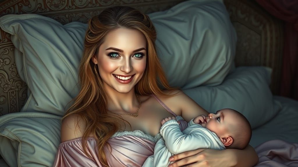 Ancient Roman Goddess of Dreams in Ethereal Slumber