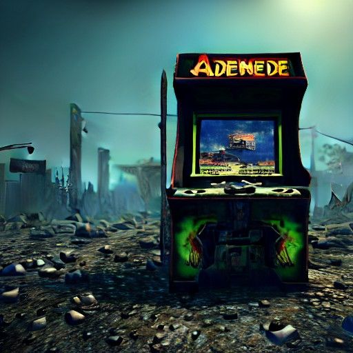 Post-Apocalyptic Arcade Machine: 8K Resolution