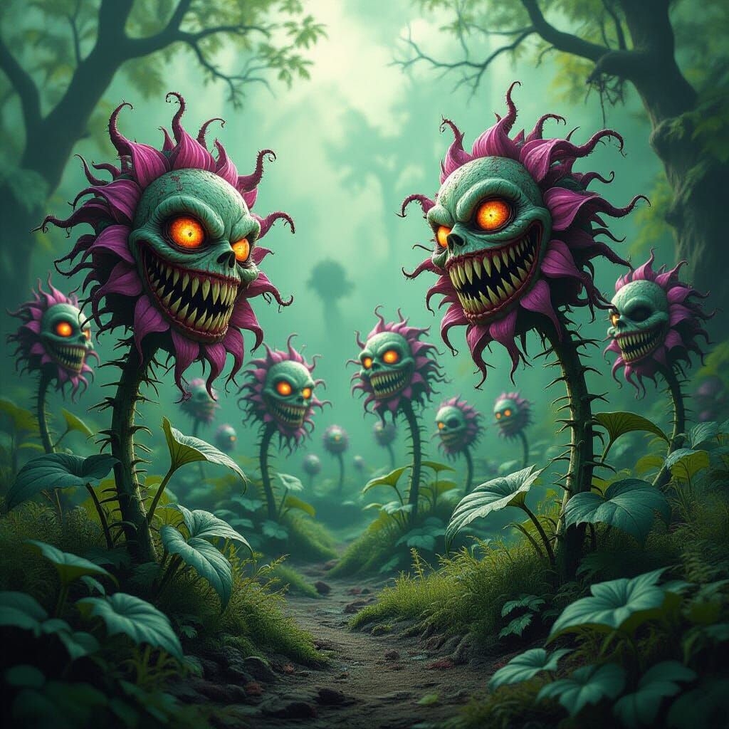 Nightmare Garden of Grotesque Flora