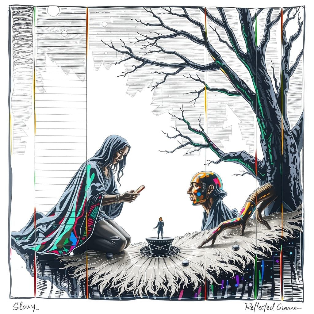 Hyperrealistic Sculpture With Intense Dynamic Lighting