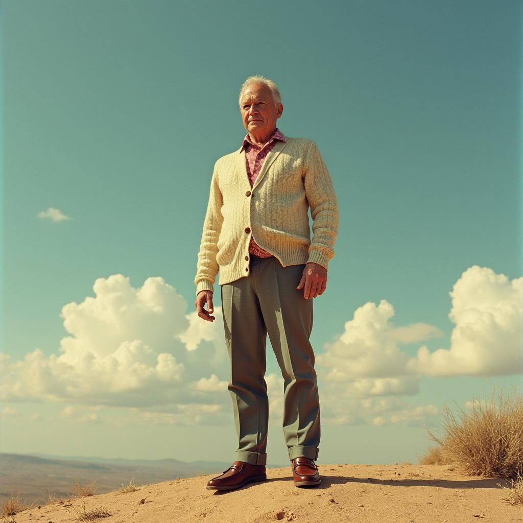 Absurdist Enlightenment in Cardigan and Loafers