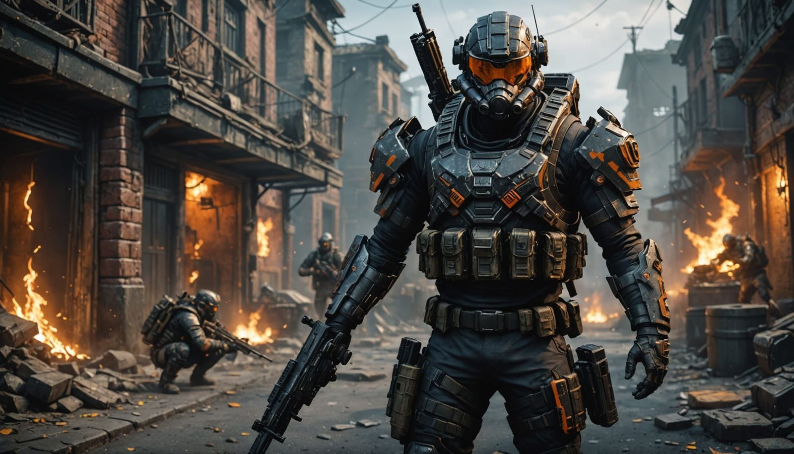 Glorious Furry Warrior in Cyberpunk Fantasy