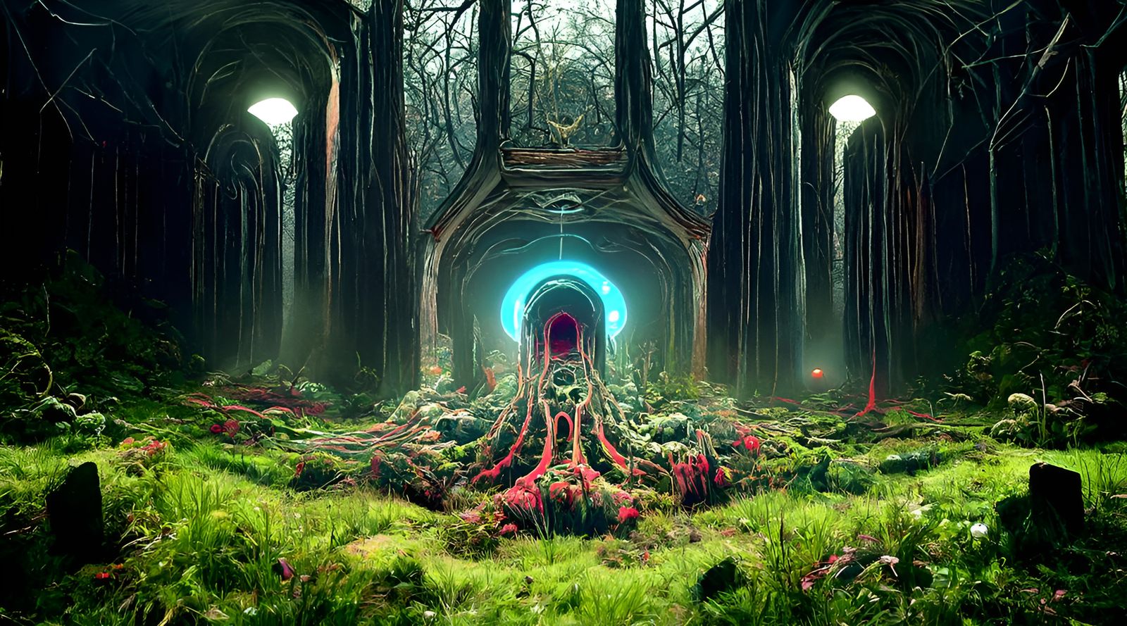 Neon Portal to a New Realm