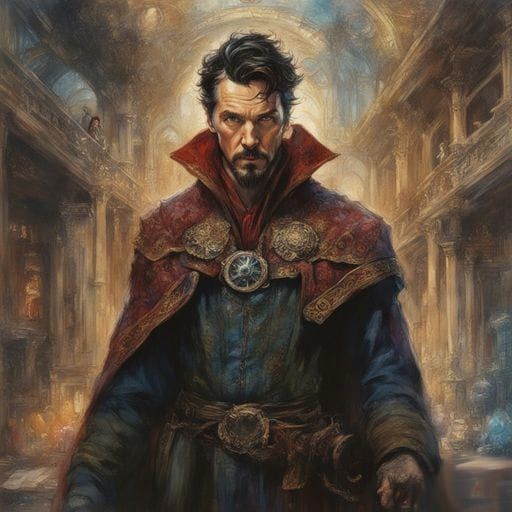Mystical Doctor Strange Digital Rendering