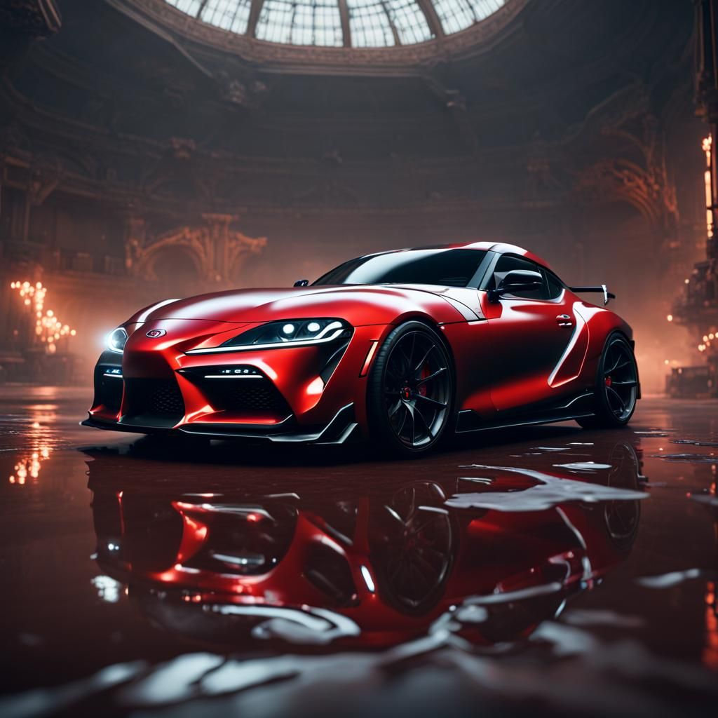 Toyota Supra Matte Painting in Unreal Engine