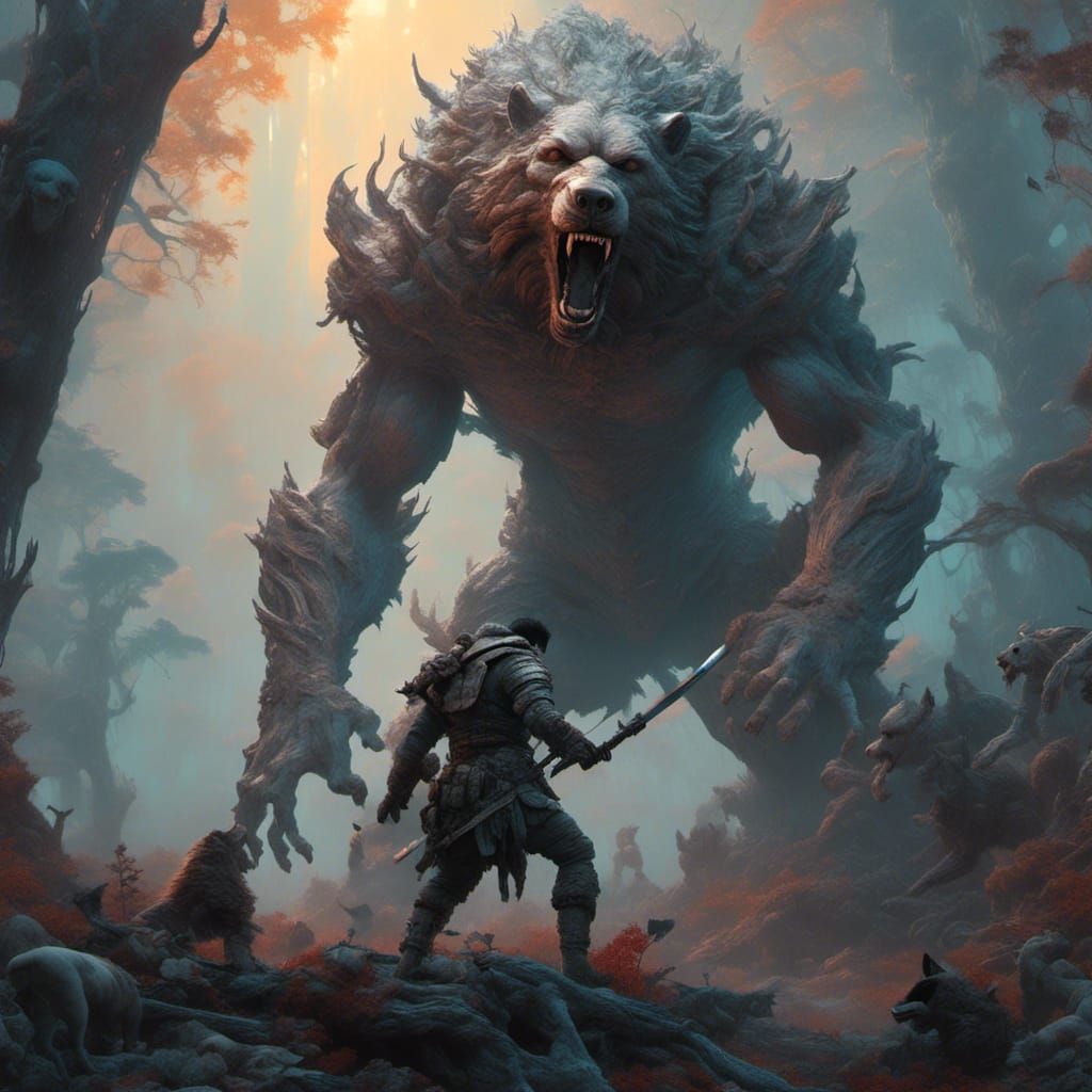 Werewolf Hunter in Kim Jung Gi Style