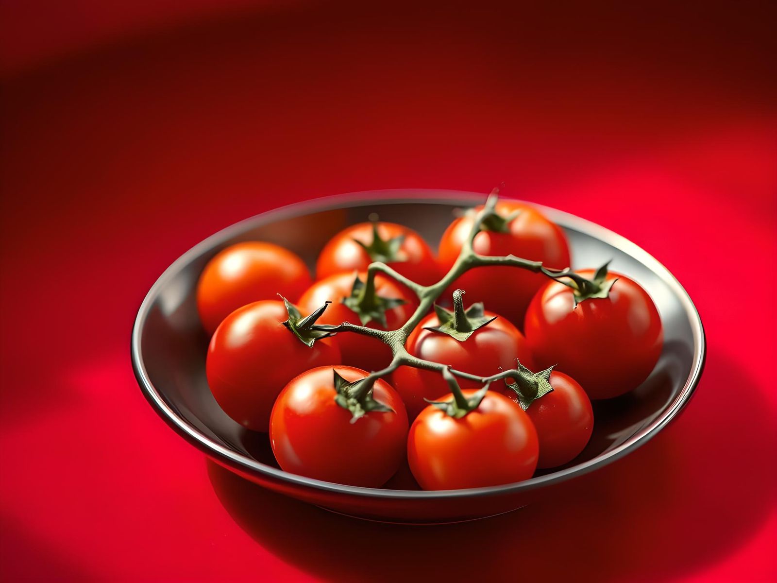 Vibrant Cherry Tomatoes Advertising Poster Photography
