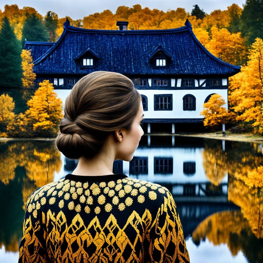 Picturesque Lake House: A Digital Rendering