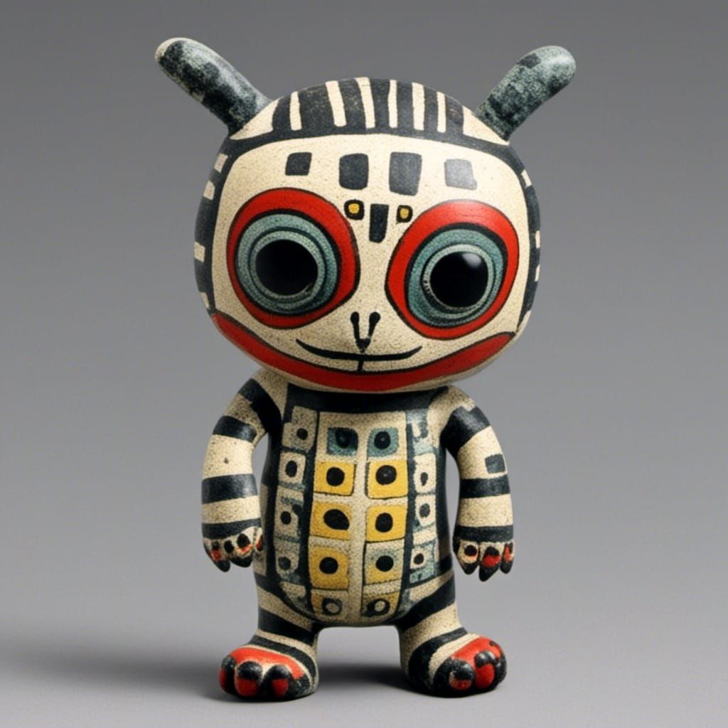 Doll in the Style of Dubuffet