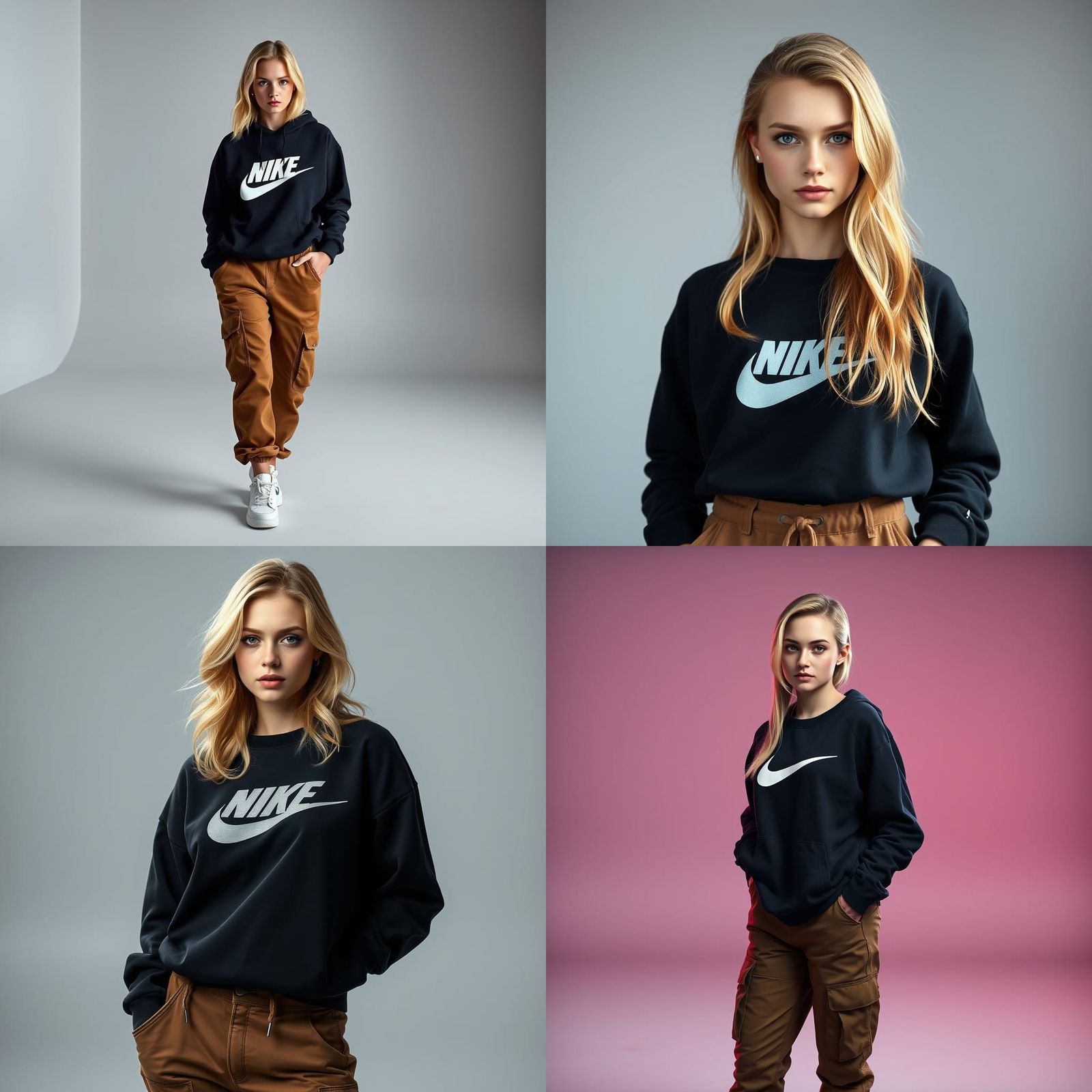 Elegant Woman in Urban Style Posing