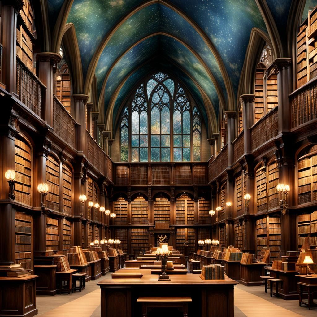 Magical Library Inspired by Harry Potter