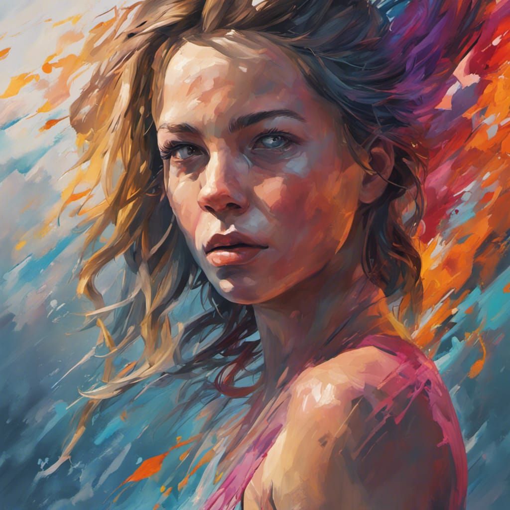 Hyperrealistic Calm Before the Storm: Splash Art