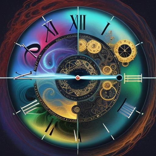Abstract Illustration of the Illusion of Time
