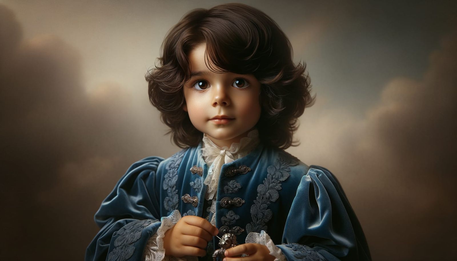 17th Century Hispanic Boy in Gainsborough Style