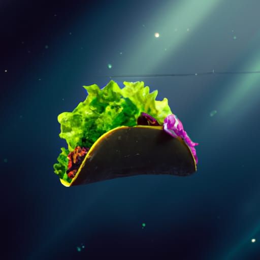 Taco in Space: A Fantastical Matte Painting