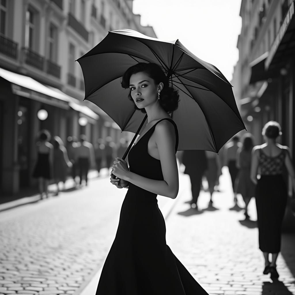 Glamorous Parisian Beauty in the 50s