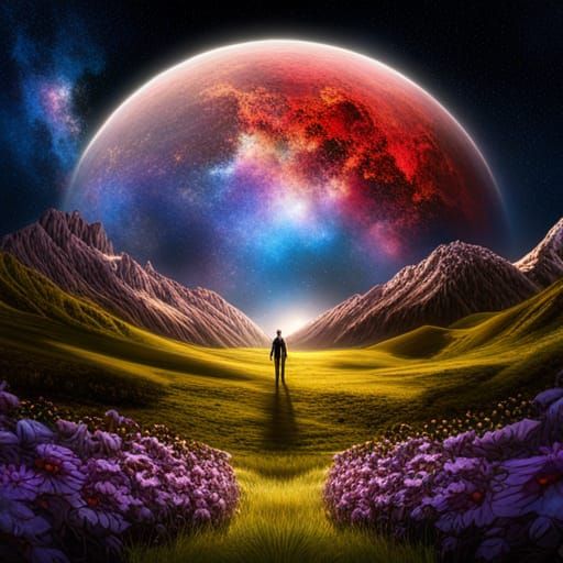 Aliens in Harmony: A Galactic Meadow Gathering