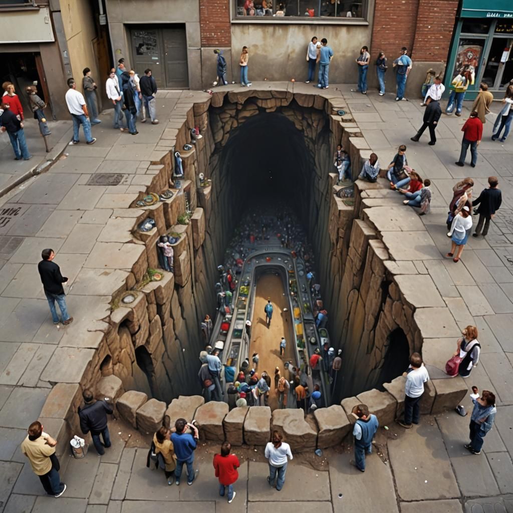 Surreal Street Art Reveals Alien World