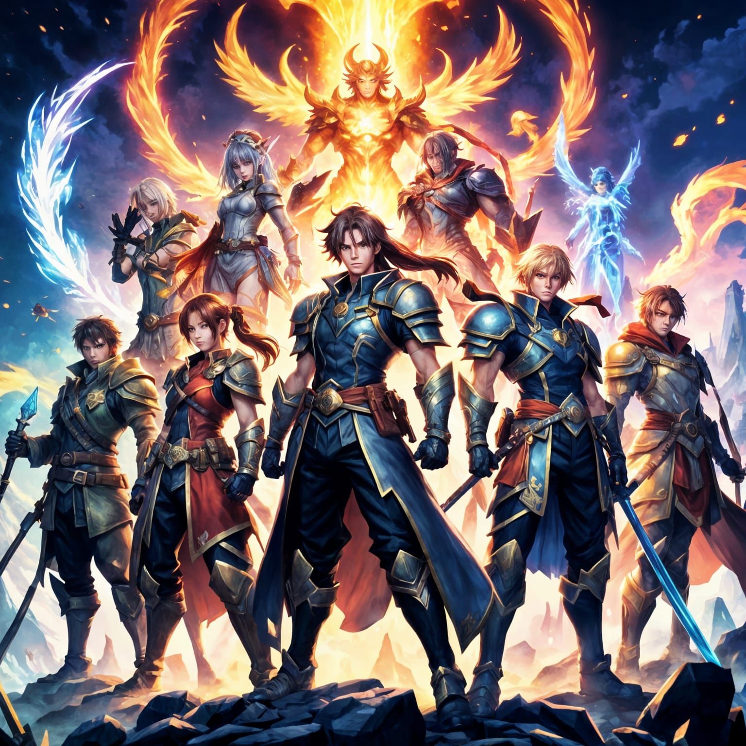 Japanese RPG Video Game Cover Art