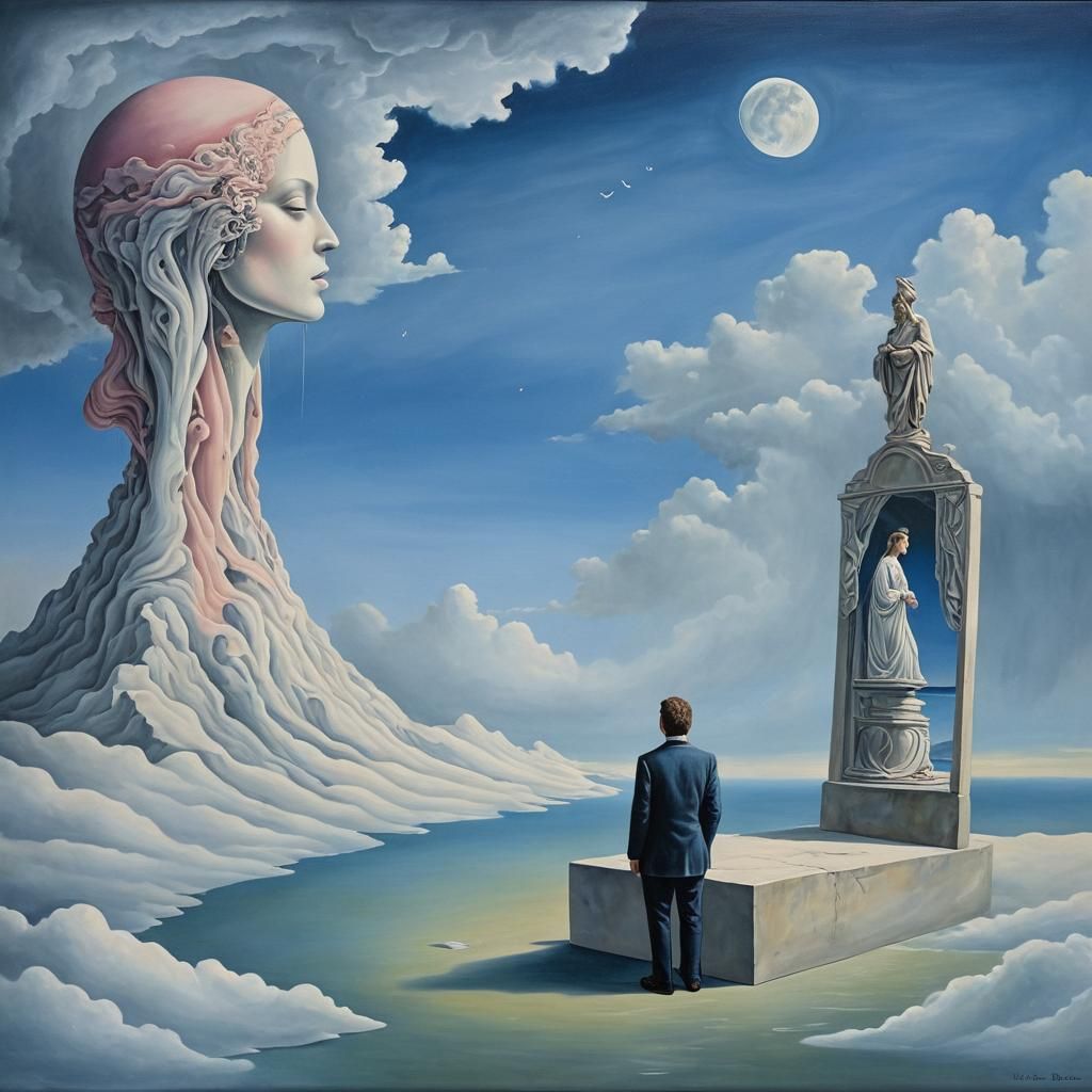 Surreal Painting of Longing for Acknowledgement